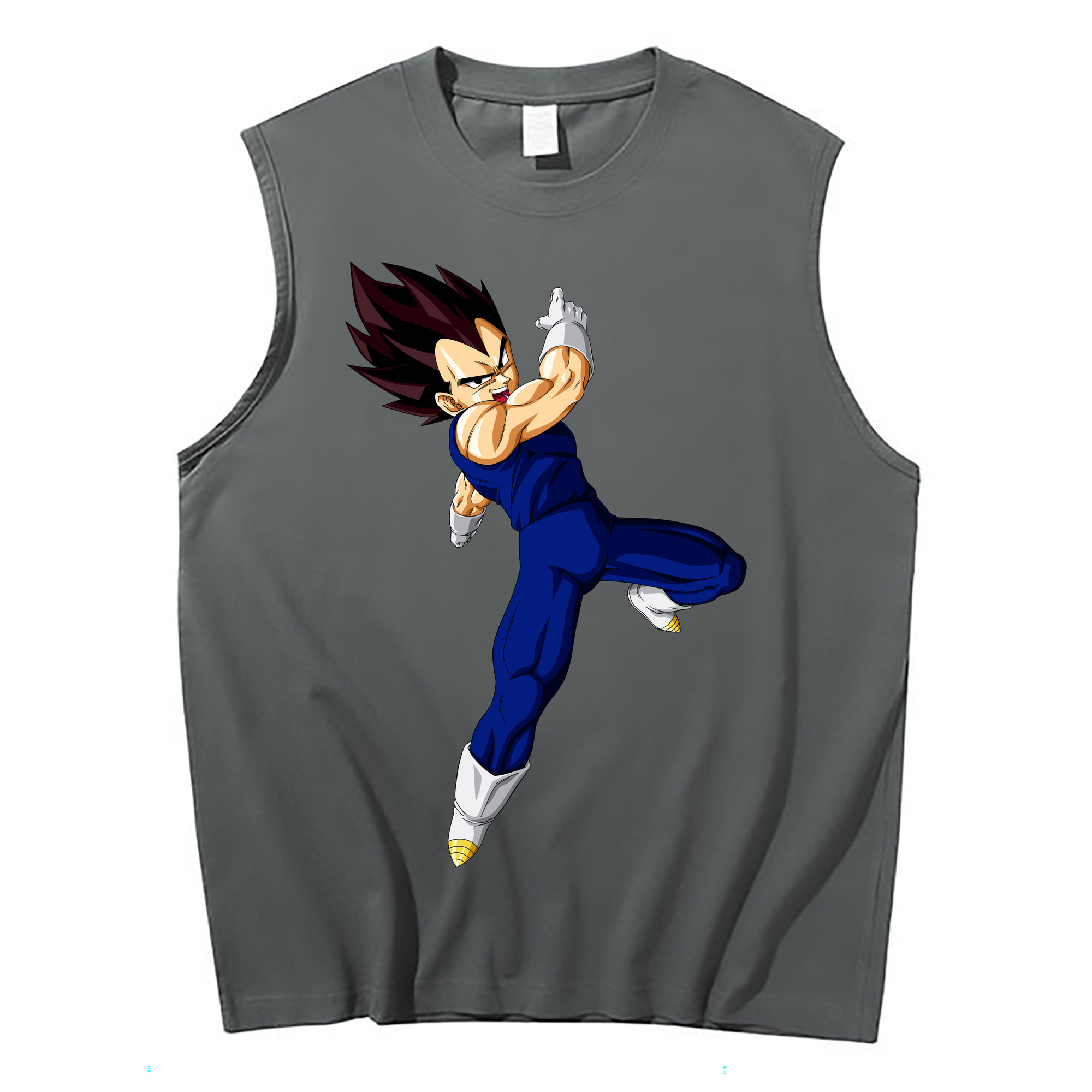 （画像用） ドラゴンボール ベジータ四世（Bejīta Yonsei）DRAGON BALL Vegeta IV コットン100％タンクトップ（フロントプリント）